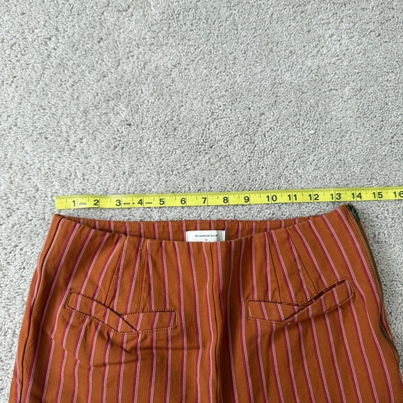 Anthropologie Essential Slim Striped Ankle trousers | Size 4 - Picture 7 of 9